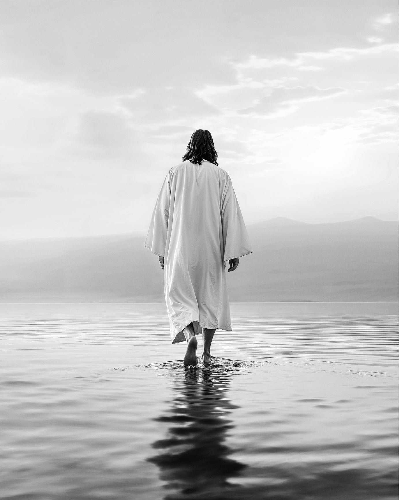 Divine Reflection - B&W