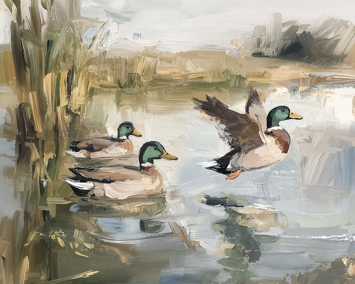 Ducks Wading