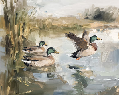 Ducks Wading
